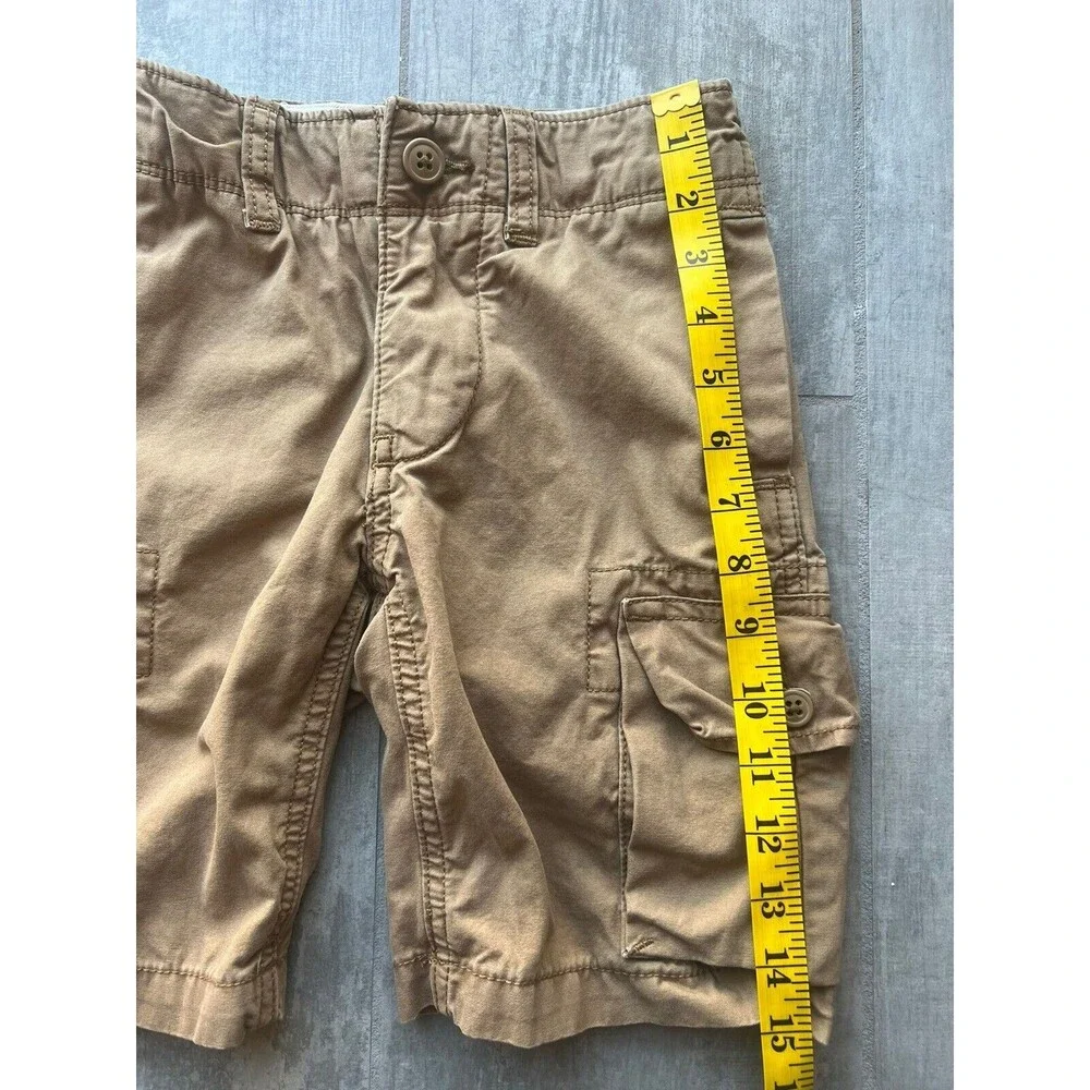 GAP Kids Boys Cargo Shorts Khaki Tan Caramel Casual School Everyday 6 Regular